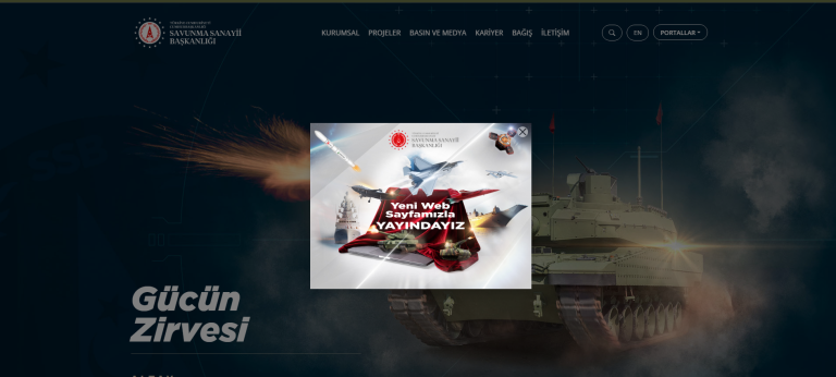 Savunma Sanayii Başkanlığı’nın Web Sitesi Yenilendi