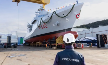 Fincantieri, İtalyan Donanması için inşa edilen ilk yeni nesil OPV “Ugolino Vivaldi”yi denize indirdi