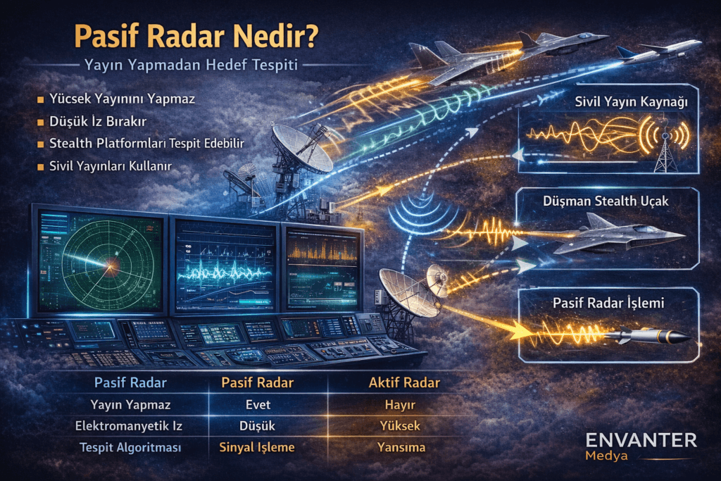 Pasif Radar Nedir? Sinyal Yayımadan Nasıl Tespit Yapılır?