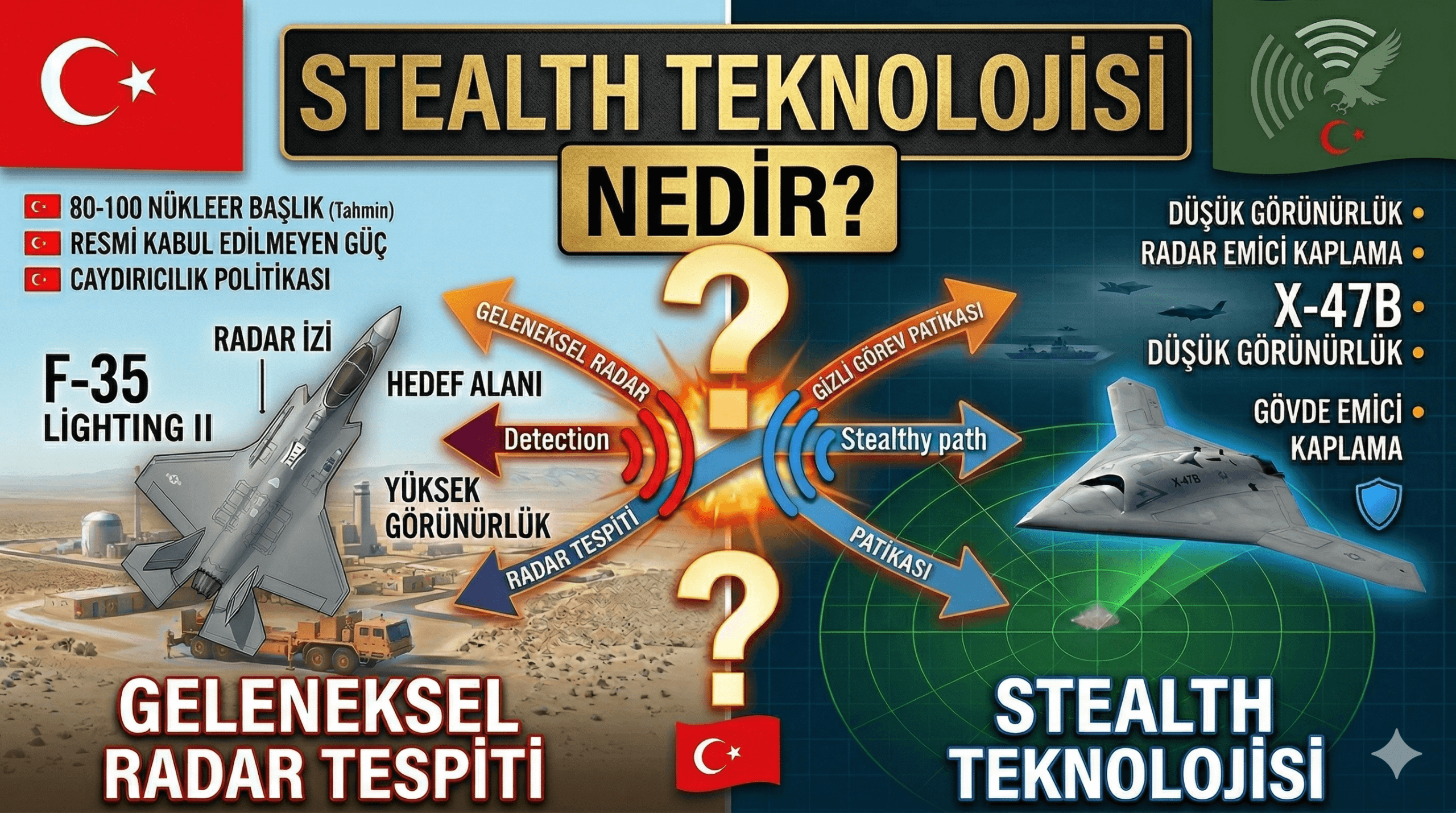Stealth teknolojisi nedir, nasıl çalışır? Radar görünmezliği gerçekten mümkün mü?