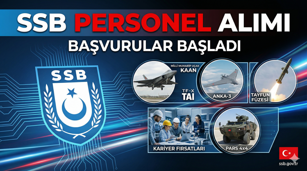 SSB PERSONEL ALIMI ŞARTLARI 2026: SAVUNMA SANAYİİ BAŞKANLIĞI NASIL PERSONEL ALIYOR?