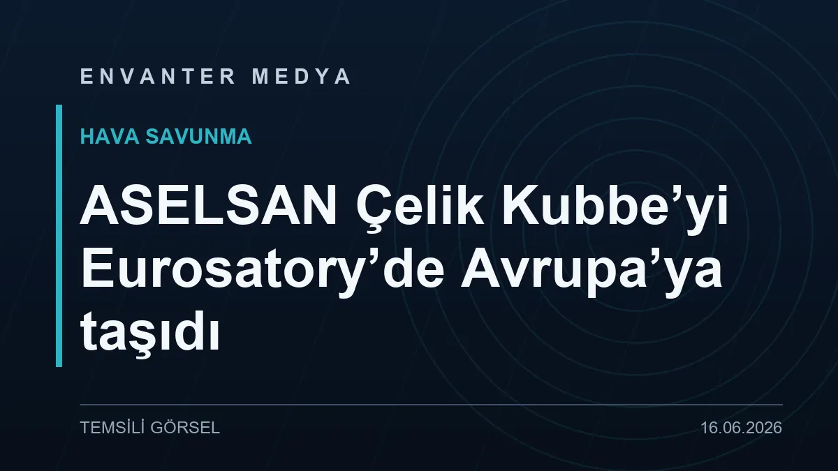 ASELSAN Çelik Kubbe’yi Eurosatory 2026’da Avrupalı müttefiklere taşıdı