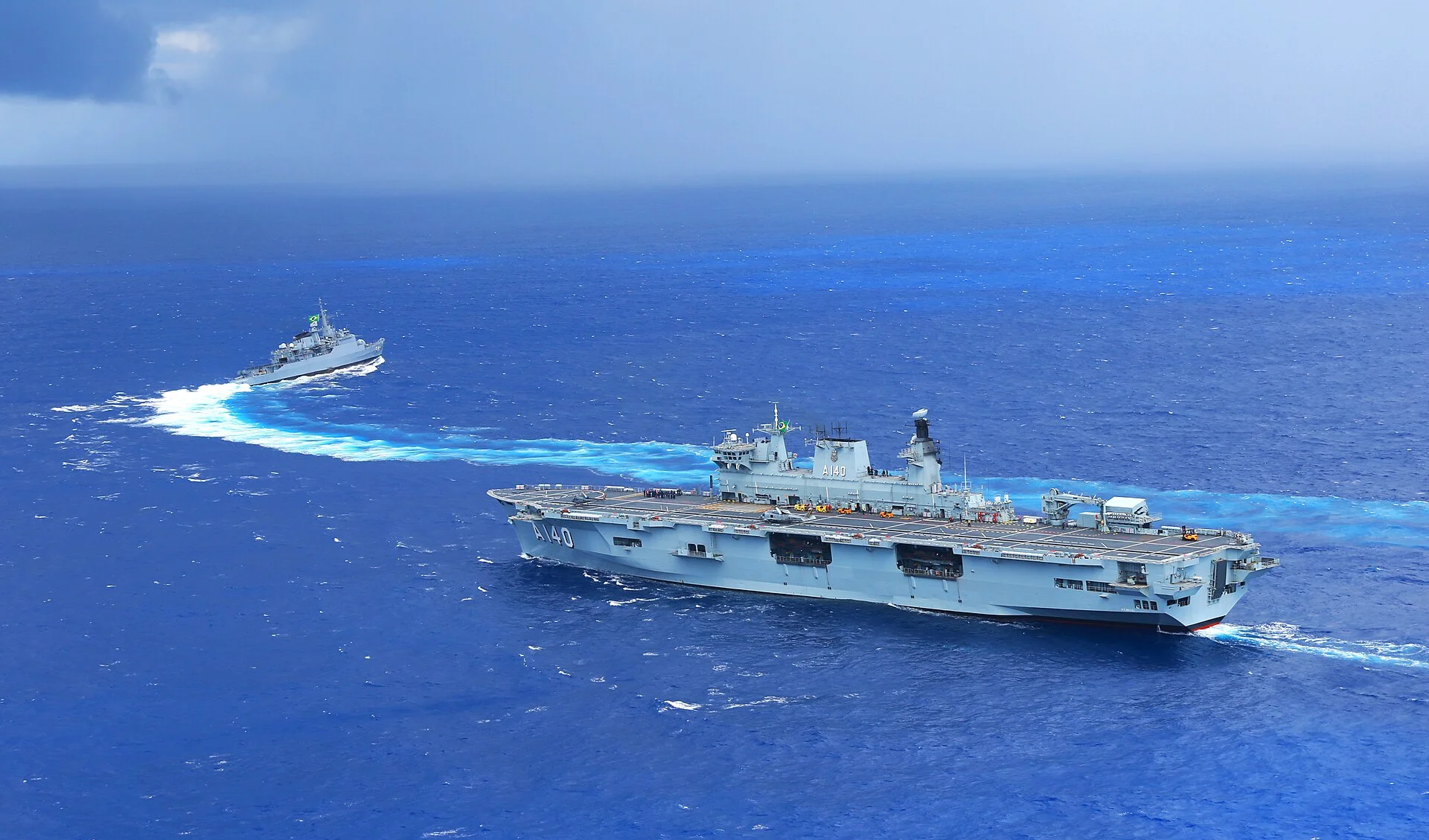 Brazilian Navy Atlântico multipurpose helicopter carrier