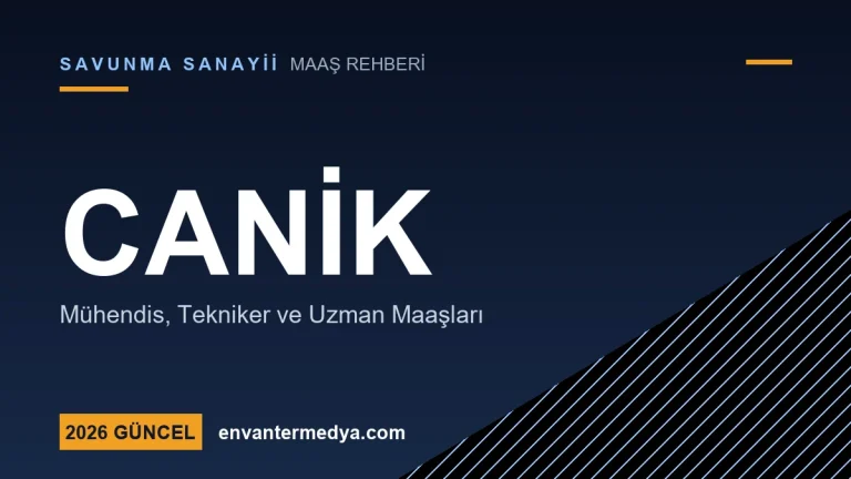 CANiK (Samsun Yurt Savunma) Maaşları 2026: Mühendis ve Tekniker Ücretleri