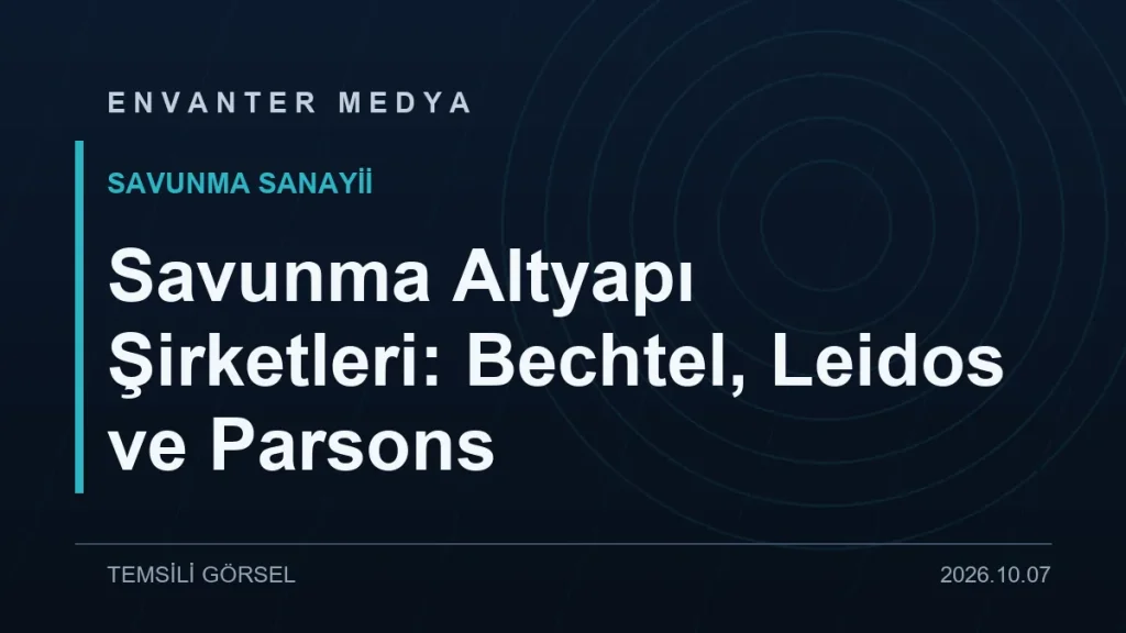 Savunma Altyapı Şirketleri: Bechtel, Leidos ve Parsons