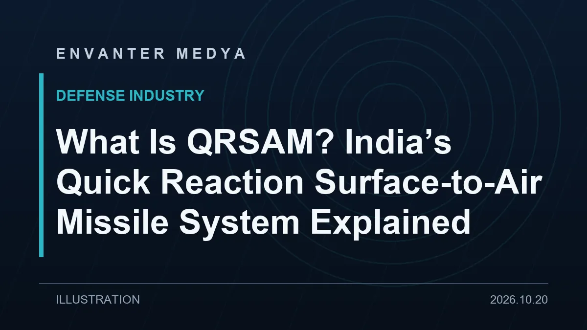 What Is QRSAM? India's Quick Reaction Surface-to-Air Missile System Explained 1 What Is QRSAM? India’s Quick Reaction Surface-to-Air Missile System Explained