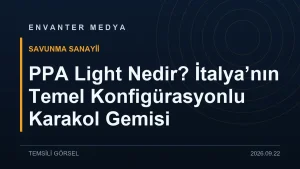 PPA Light Nedir? İtalya’nın Temel Konfigürasyonlu Karakol Gemisi