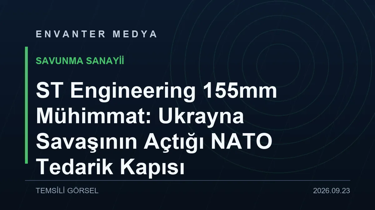 ST Engineering 155mm Mühimmat: Ukrayna Savaşının Açtığı NATO Tedarik Kapısı