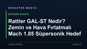 Rattler GAL-ST Nedir? Zemin ve Hava Fırlatmalı Mach 1.85 Süpersonik Hedef