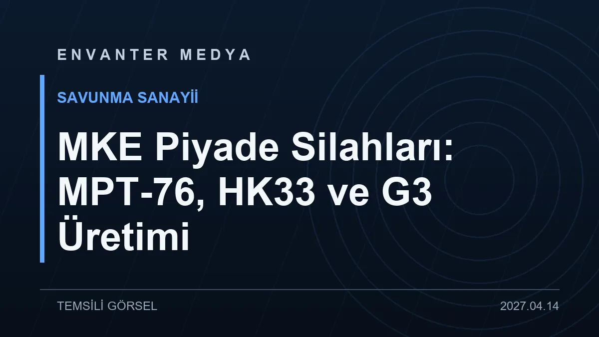 MKE piyade silahları: MPT-76, HK33 ve G3 üretimi