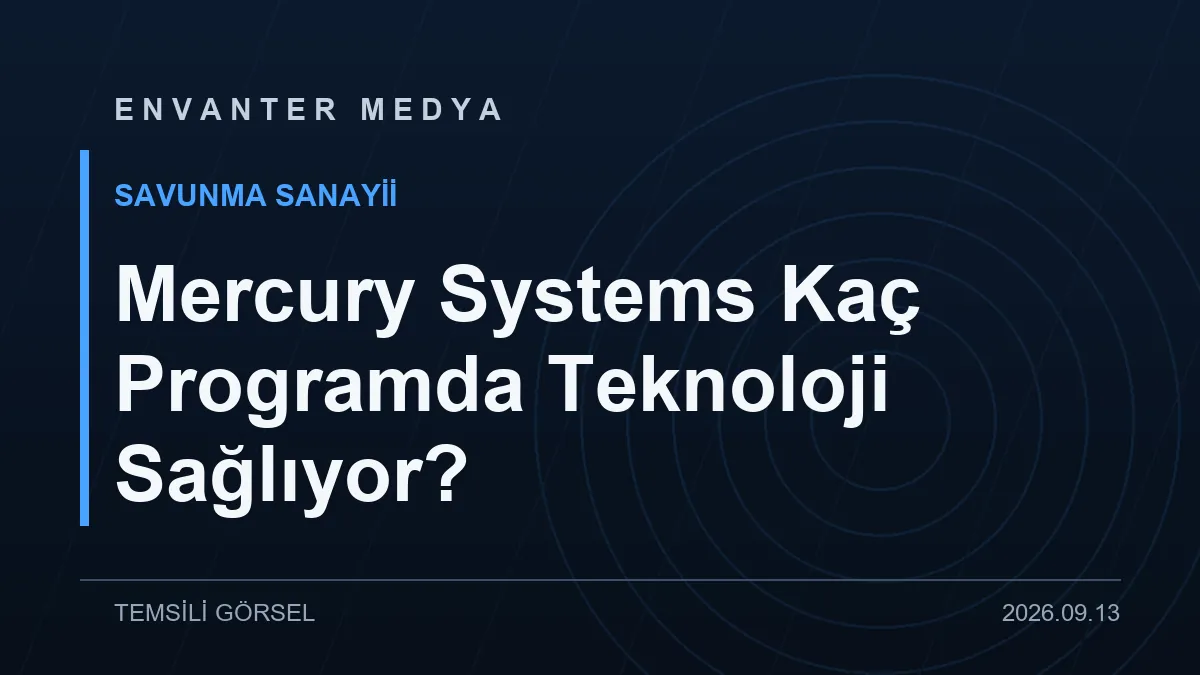 Mercury Systems Kaç Programda Teknoloji Sağlıyor?