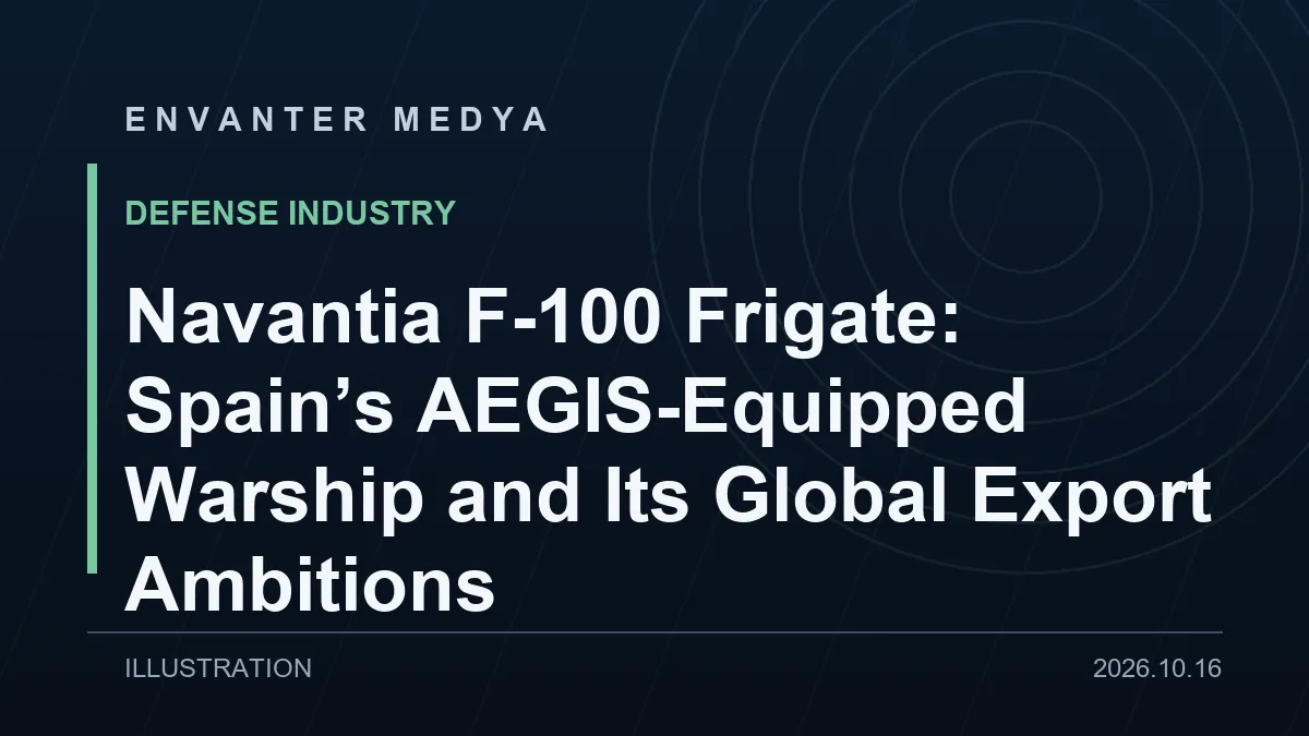 Navantia F-100 Frigate: Spain’s AEGIS-Equipped Warship and Its Global Export Ambitions