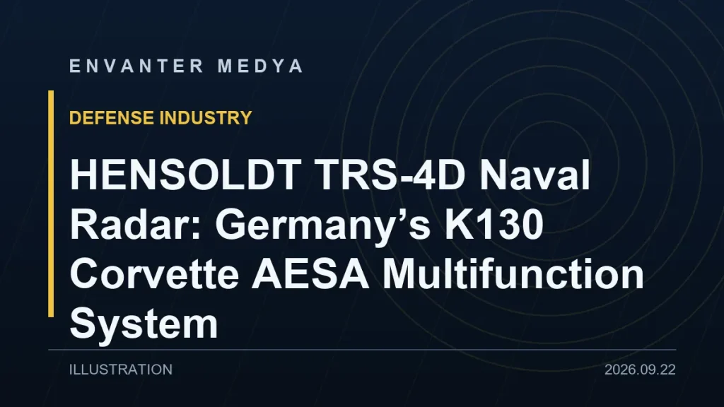 HENSOLDT TRS-4D Naval Radar: Germany’s K130 Corvette AESA Multifunction System