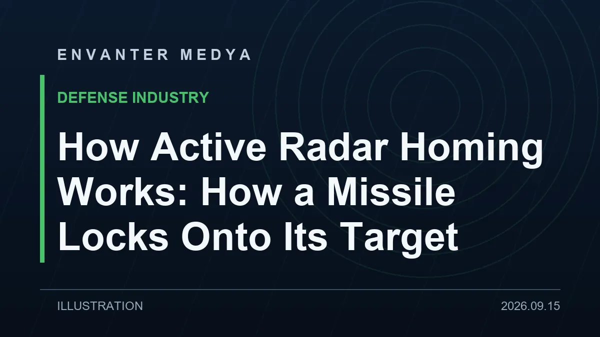 How Active Radar Homing Works: How a Missile Locks Onto Its Target