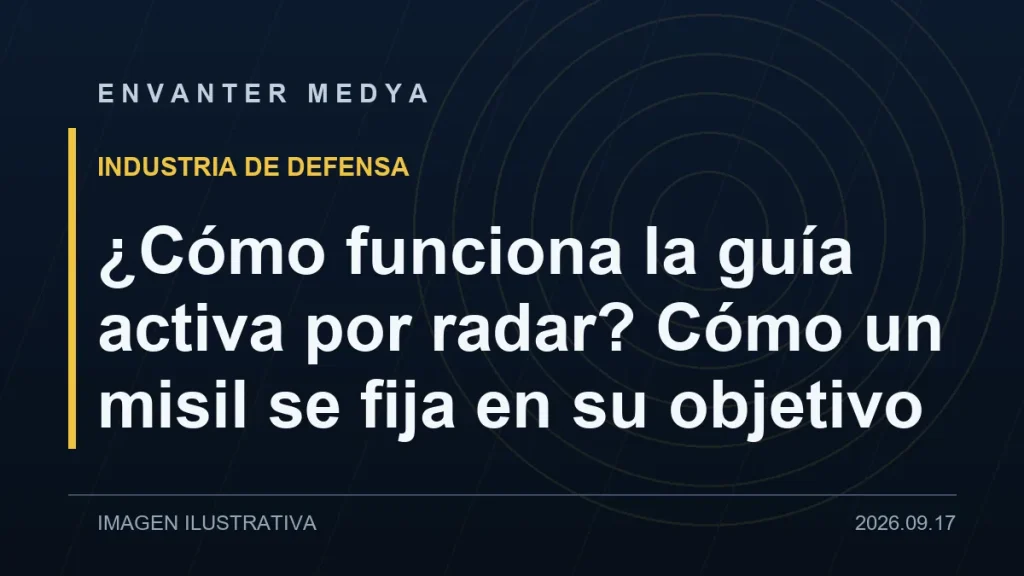 ¿Cómo funciona la guía activa por radar? Cómo un misil se fija en su objetivo