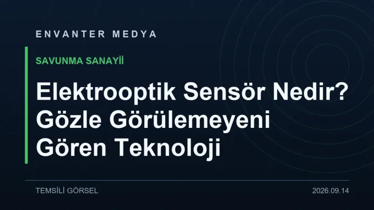 Elektrooptik Sensör Nedir? Gözle Görülemeyeni Gören Teknoloji