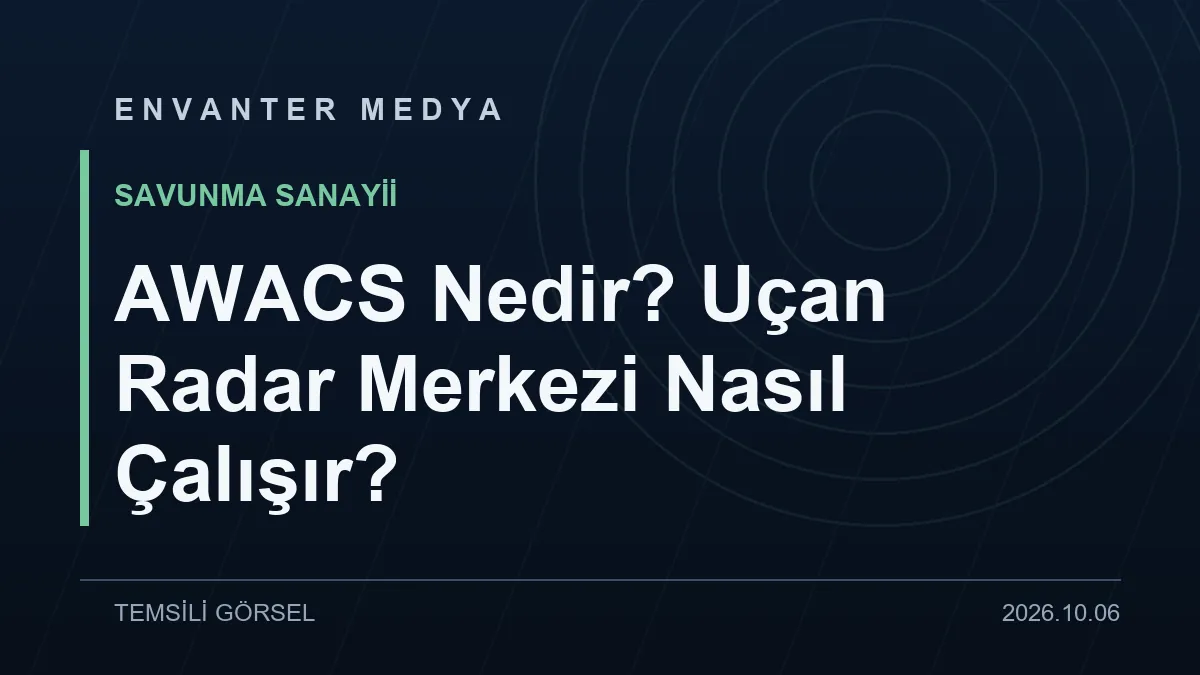 AWACS Nedir? Uçan Radar Merkezi Nasıl Çalışır? 1 AWACS Nedir? Uçan Radar Merkezi Nasıl Çalışır?