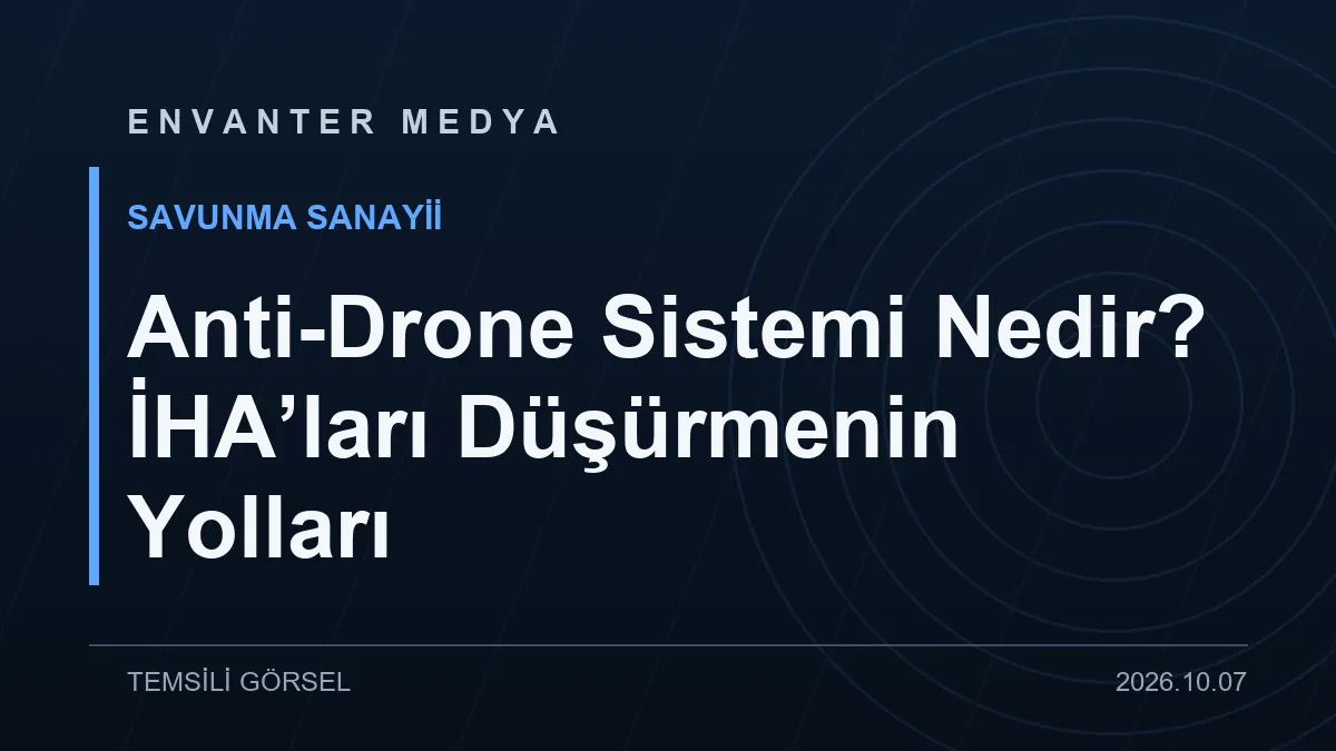 Anti-Drone Sistemi Nedir? İHA'ları Düşürmenin Yolları 1 Anti-Drone Sistemi Nedir? İHA’ları Düşürmenin Yolları