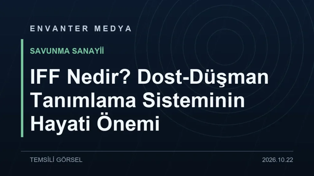 IFF Nedir? Dost-Düşman Tanımlama Sisteminin Hayati Önemi