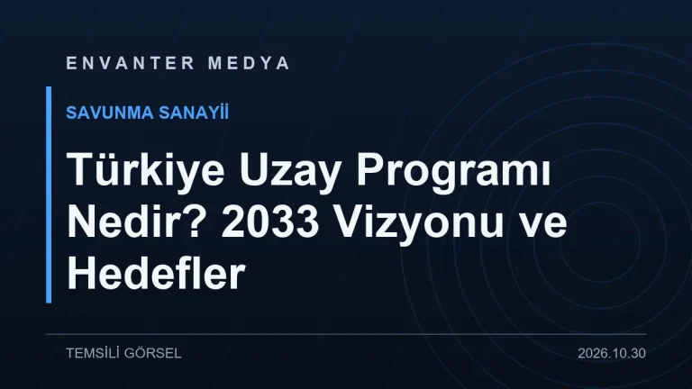 Türkiye Uzay Programı Nedir? 2033 Vizyonu ve Hedefler