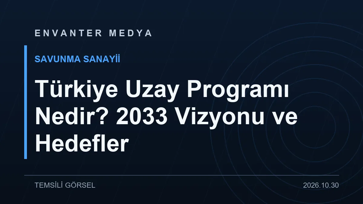Türkiye Uzay Programı Nedir? 2033 Vizyonu ve Hedefler