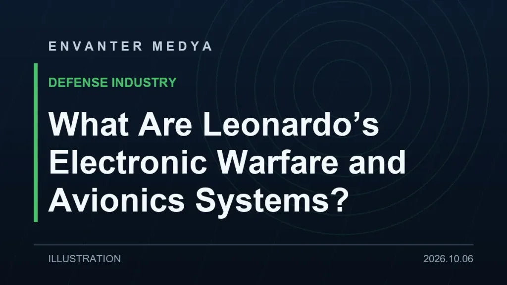 What Are Leonardo’s Electronic Warfare and Avionics Systems?