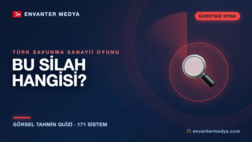 Türk Savunma Sanayii Oyunu: “Bu Silah Hangisi?” Görsel Tahmin Quizi Yayında