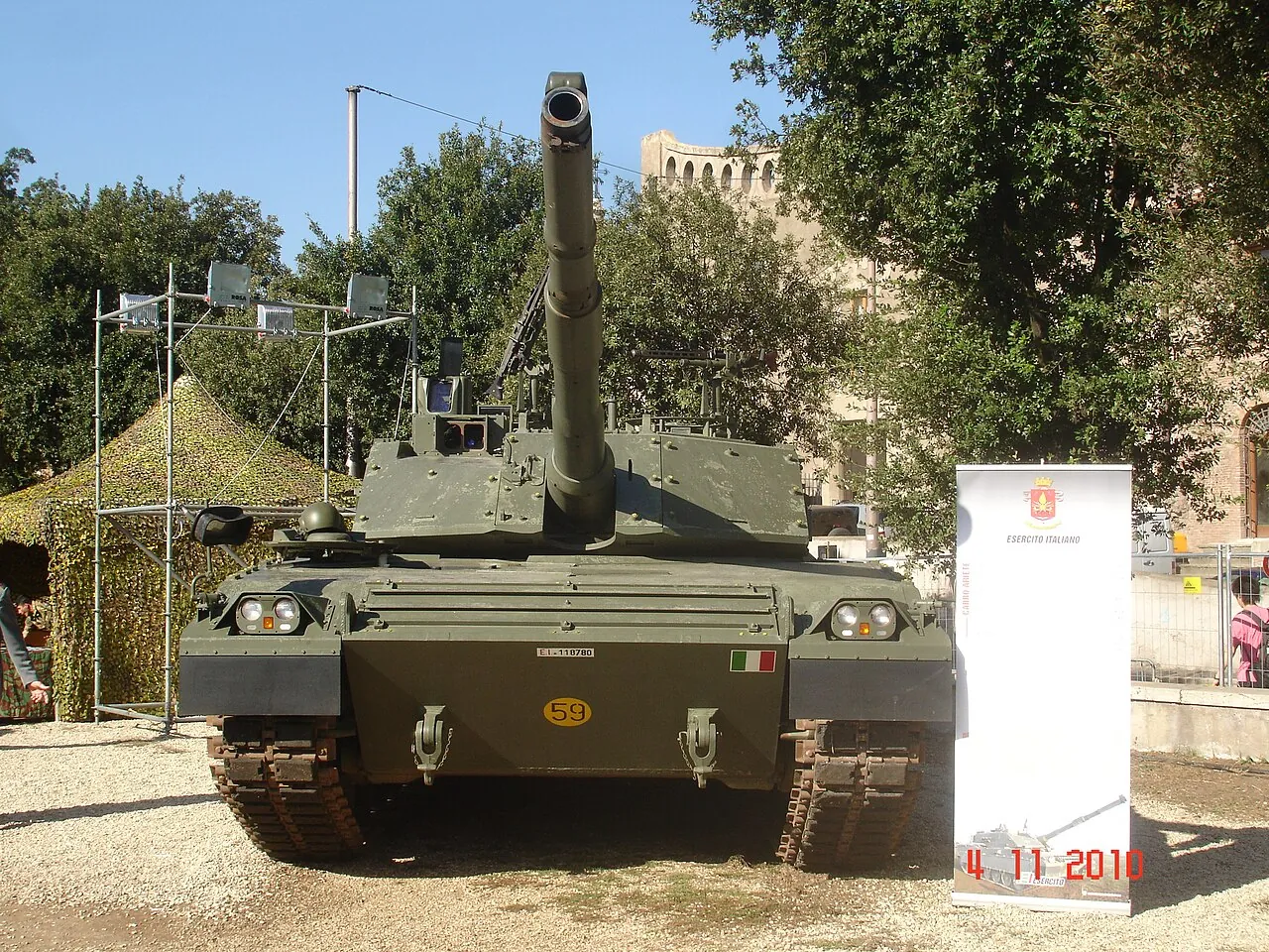 İtalya ordusu C1 Ariete ana muharebe tankı