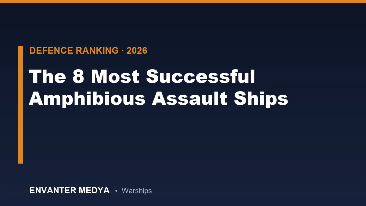 The 8 Most Successful Amphibious Assault Ships in the World (2026): From the America Class to the Juan Carlos Export Family
