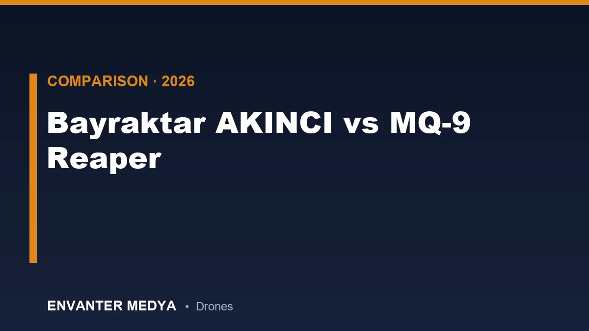 بيرقدار أقنجي مقابل MQ-9 ريبر: مقارنة تقنية شاملة بين أثقل طائرتين مسيّرتين قتاليتين (2026)