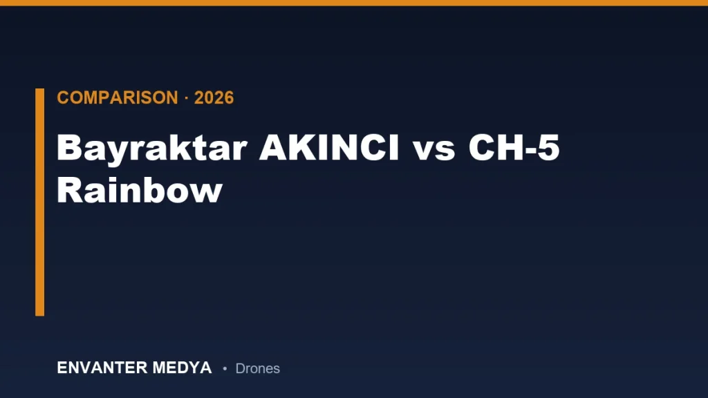 Bayraktar AKINCI vs CH-5 Rainbow: Comparativa Técnica Completa de Dos Drones de Combate Pesados (2026)