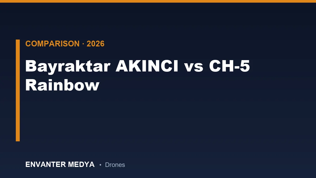 Bayraktar AKINCI vs CH-5 Rainbow: Comparativa Técnica Completa de Dos Drones de Combate Pesados (2026)