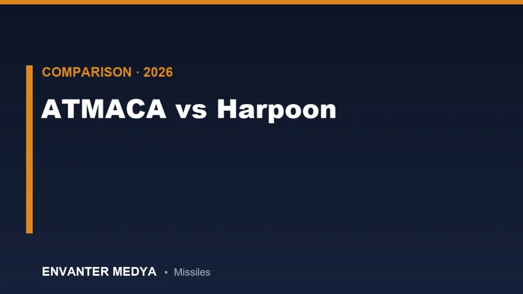 ATMACA vs Harpoon: Comparativa Técnica Completa de Dos Misiles Antibuque