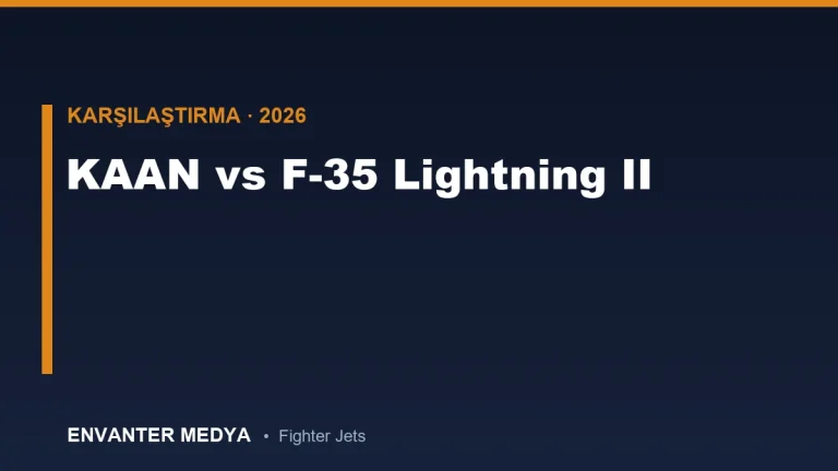 KAAN vs F-35 Lightning II: Hangisi Daha Üstün? Detaylı Teknik Karşılaştırma (2026)
