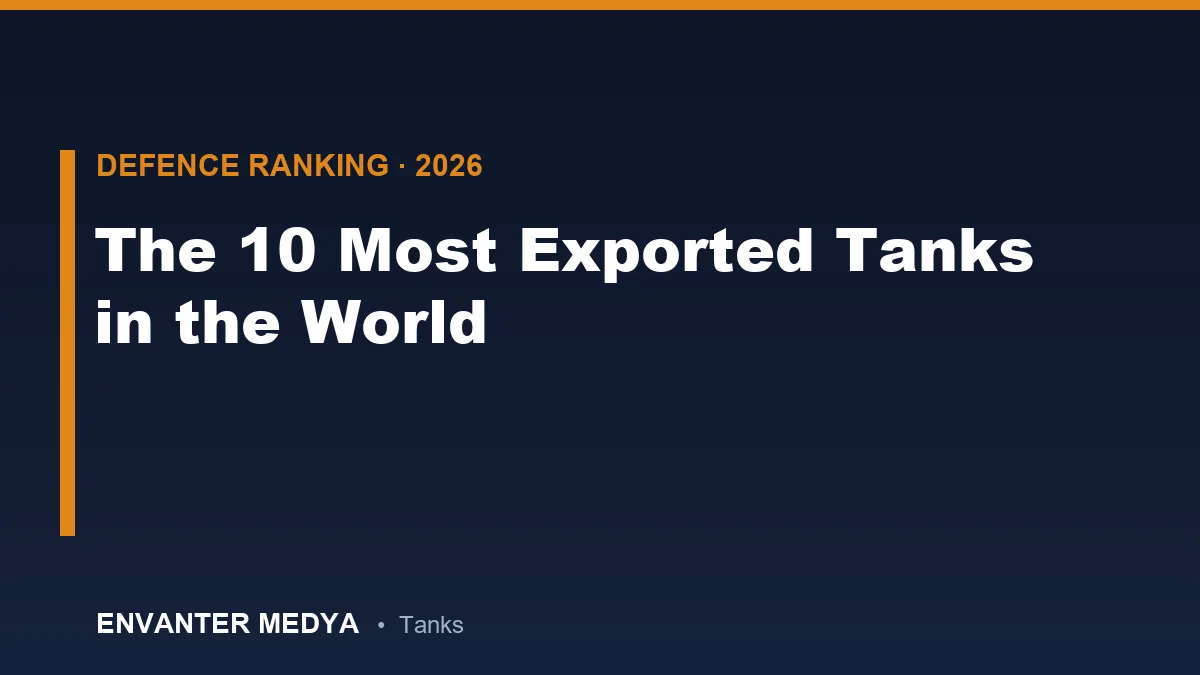 The 10 Most Exported Tanks in the World (2026): The Global Armor Bestsellers 11 The 10 Most Exported Tanks in the World (2026): The Global Armor Bestsellers