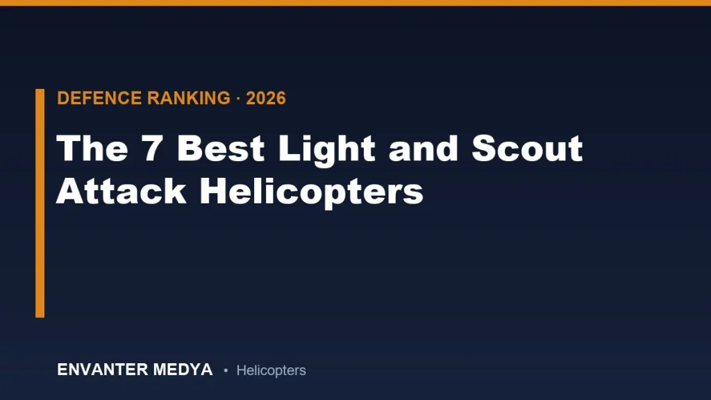 Los 7 Mejores Helicópteros Ligeros de Ataque y Reconocimiento de 2026: Clasificación Técnica