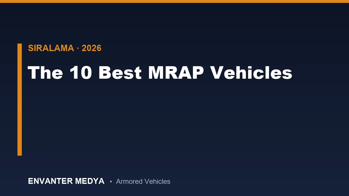 Dünyanın En İyi 10 MRAP Aracı (2026): Mayına Dayanıklı Pusu Korumalı Zırhlılar Sıralaması 9 Dünyanın En İyi 10 MRAP Aracı (2026): Mayına Dayanıklı Pusu Korumalı Zırhlılar Sıralaması