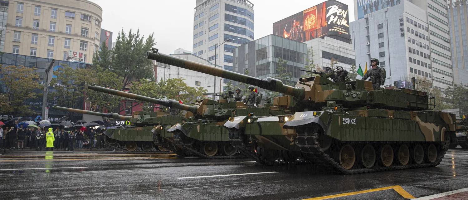 K2 Black Panther at a South Korean parade. Source: Wikimedia Commons (public domain).
