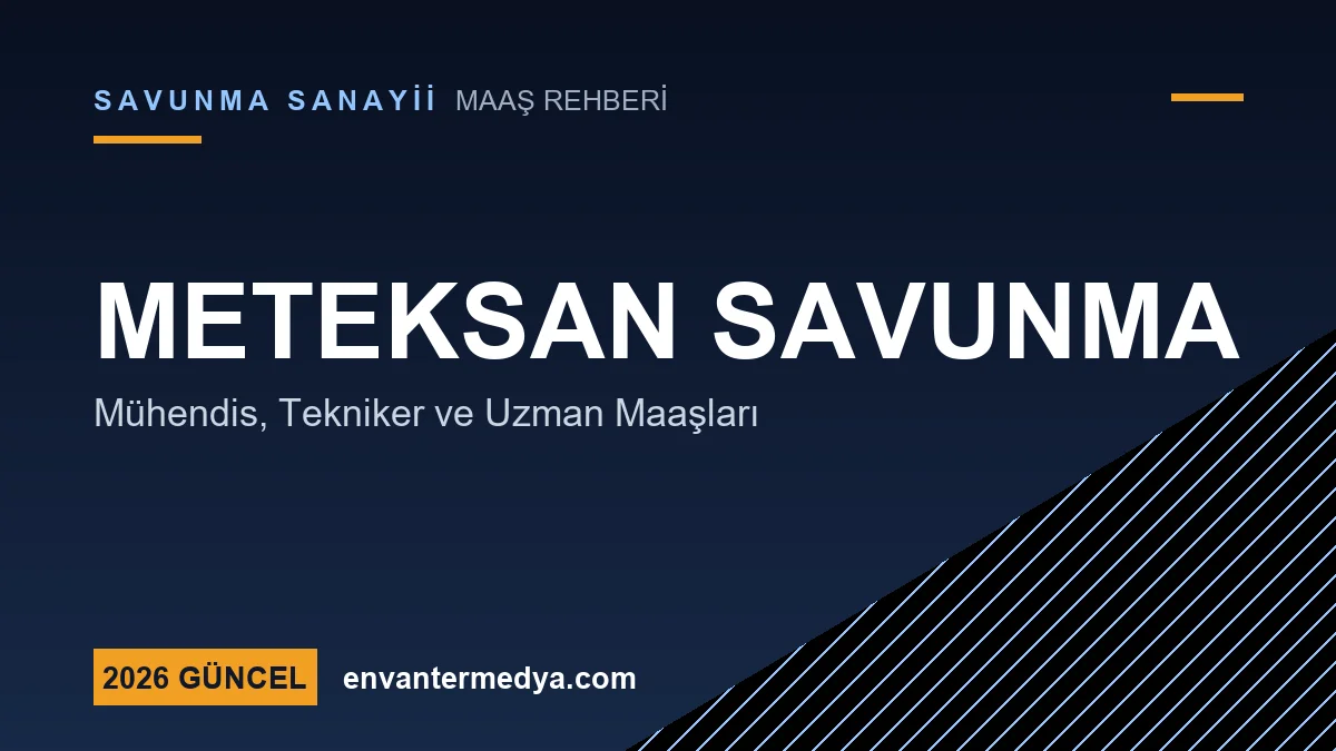 Meteksan Savunma Maaşları 2026: Radar ve Yazılım Mühendisi Ücretleri