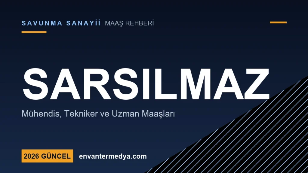 Sarsılmaz Maaşları 2026: Silah Sanayii Mühendis ve Tekniker Ücretleri