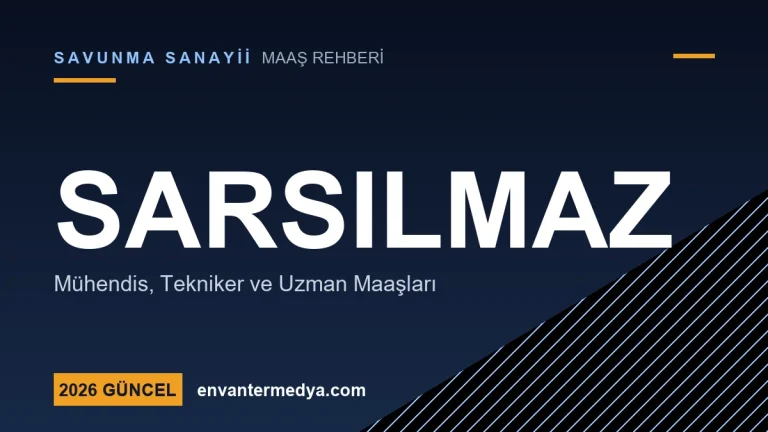 Sarsılmaz Maaşları 2026: Silah Sanayii Mühendis ve Tekniker Ücretleri