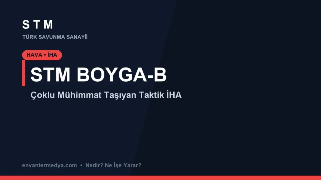 STM BOYGA-B Nedir? Ne İşe Yarar? Çoklu Mühimmat Taşıyan Yeni Nesil Taktik İHA 1 STM BOYGA-B Nedir? Ne İşe Yarar? Çoklu Mühimmat Taşıyan Yeni Nesil Taktik İHA