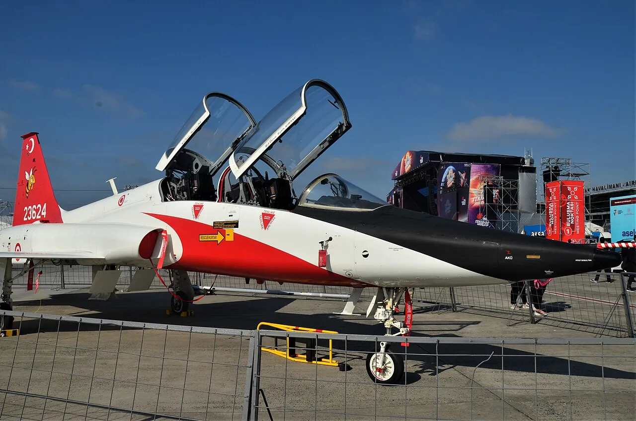 A Turkish Air Force Northrop T-38 Talon trainer. HÜRJET is replacing these 1960s-era aircraft. (Photo: Wikimedia Commons, CC BY-SA 4.0)