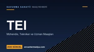 TEI Maaşları 2026: Açıklanmış Resmî Maaş Verisi Bulunmuyor