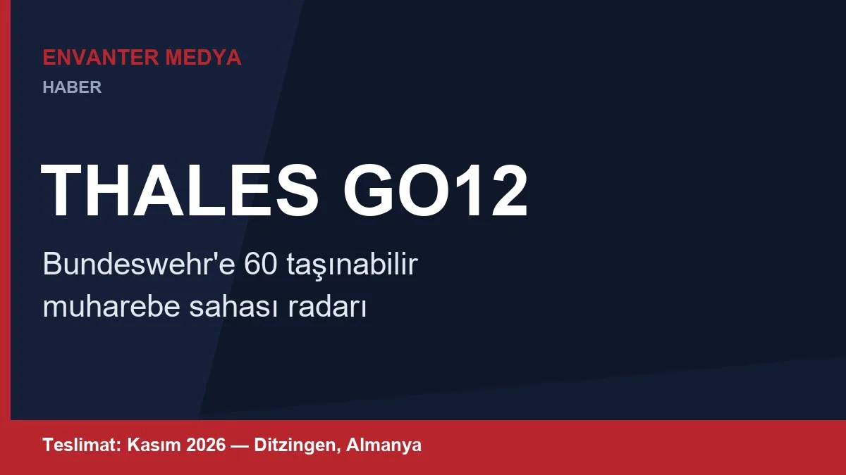 Bundeswehr’den Thales’e 60 Adetlik GO12 Siparişi: İki Askerin Taşıdığı Radar Drone da Görüyor
