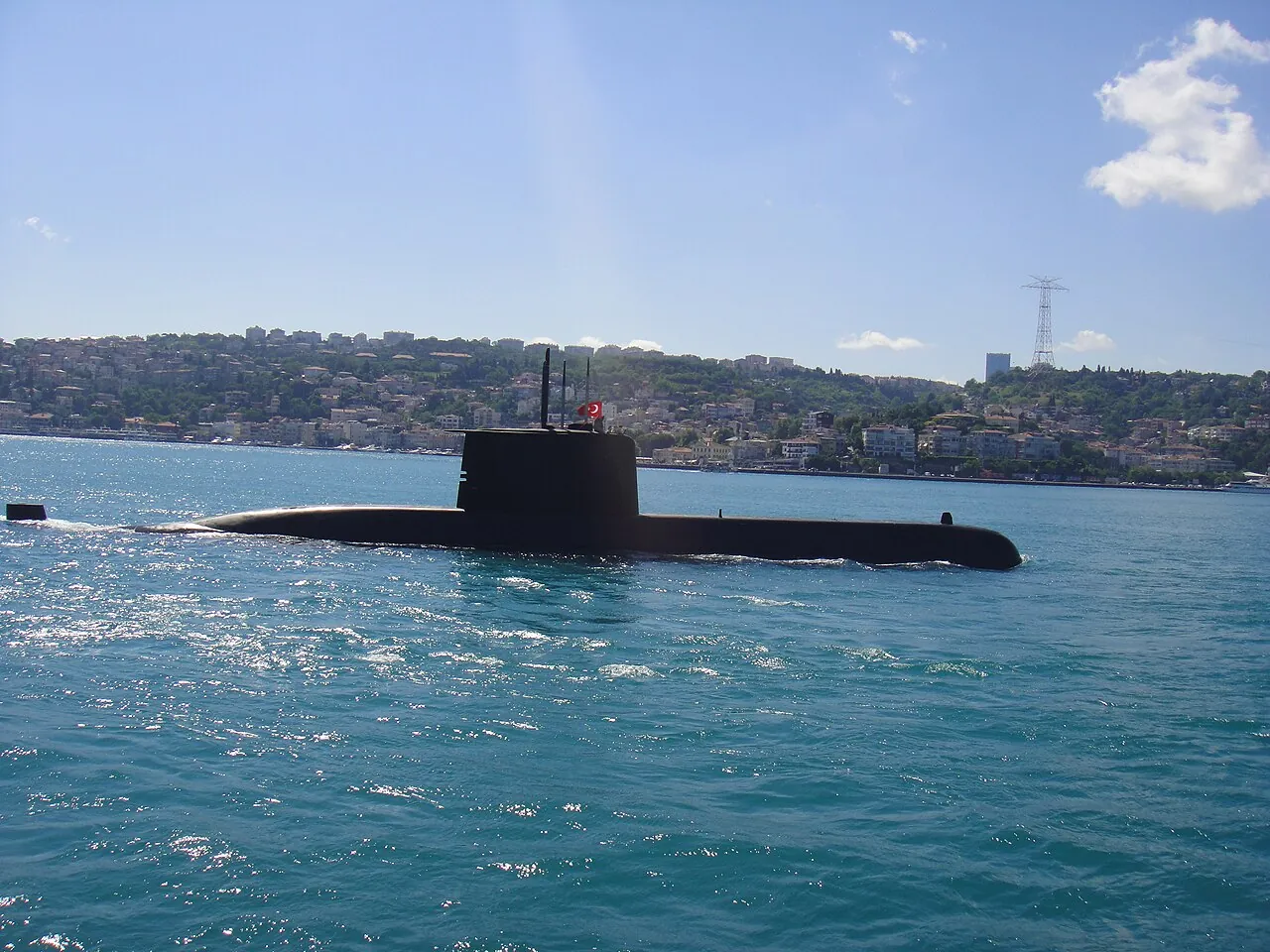 Bir Türk denizaltısı. Türkiye, Mavi Vatan doktriniyle deniz dibi ve münhasır ekonomik bölge güvenliğine önem veriyor. Temsili görsel. (Foto: Wikimedia Commons, Public domain)