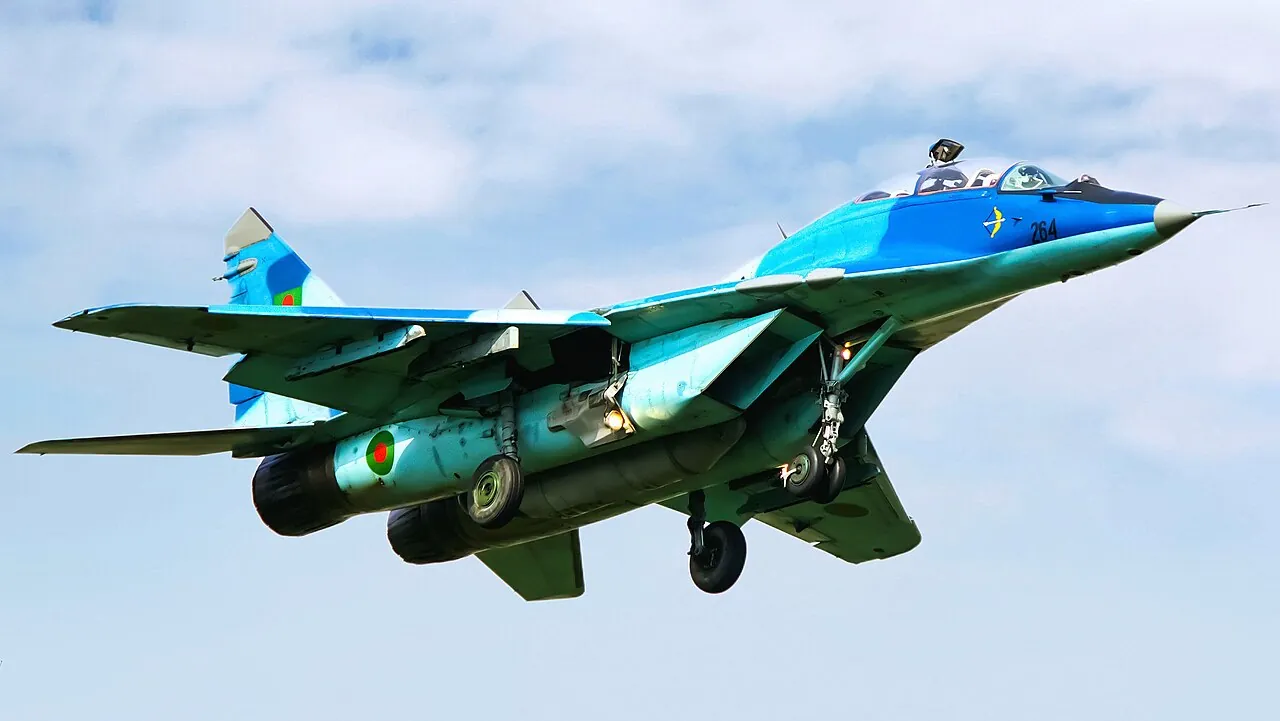 Caza MiG-29 Fulcrum de la era sovietica