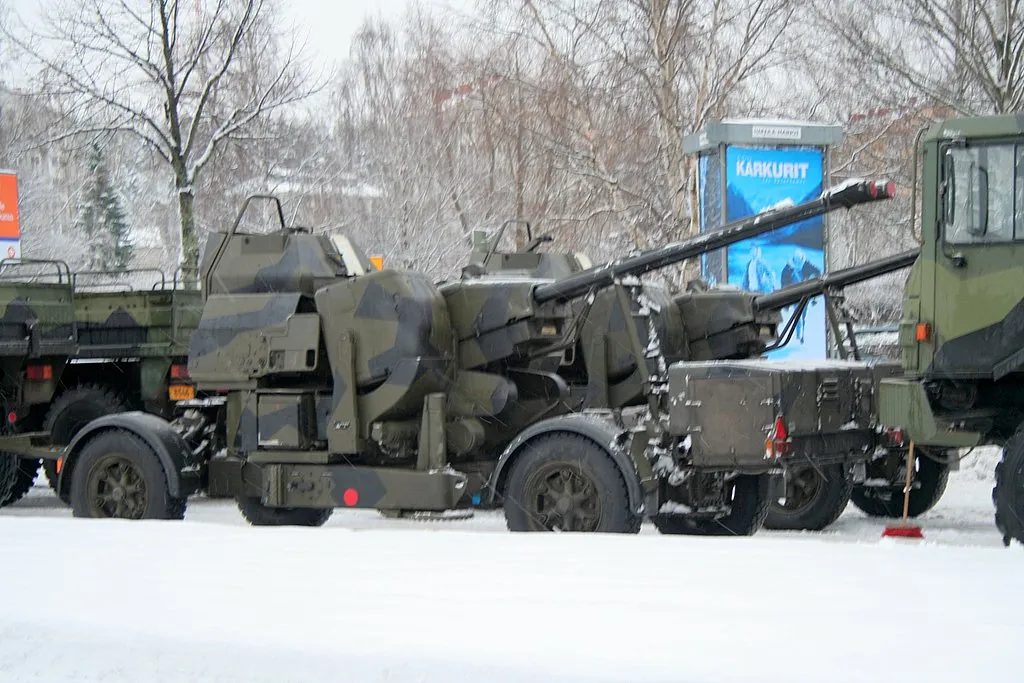 Rheinmetall 4 Skynex Namlulu Hava Savunma Sistemini Uluslararası Müşteriye Satıyor 3 35mm çift namlulu Oerlikon hava savunma topu (temsilî).