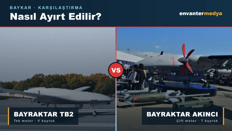 TB2 ile AKINCI Nasıl Ayırt Edilir? Baykar’ın İki SİHA’sı