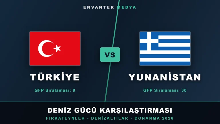 Türkiye–Yunanistan deniz gücü karşılaştırması 2026: Fırkateynler, denizaltılar ve donanma dengesi